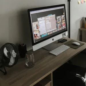 Digital Nomad Thriving in Coworking Office