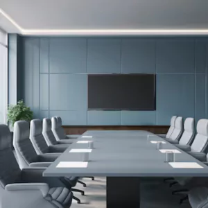 coworking space with meeting