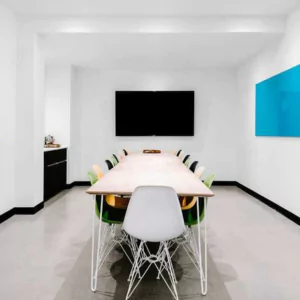 coworking space with meeting